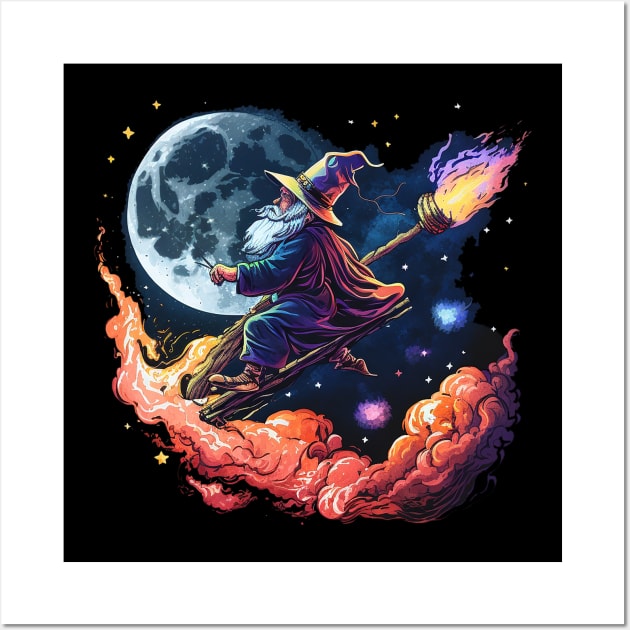 wizard Wall Art by a cat cooking